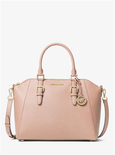 michael kors bag ciara|ciara large saffiano leather satchel.